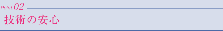 技術の安心